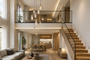 LOFT挑空与灯光层次设计方法