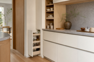 厨房烟道拐角小收纳柜设计方法