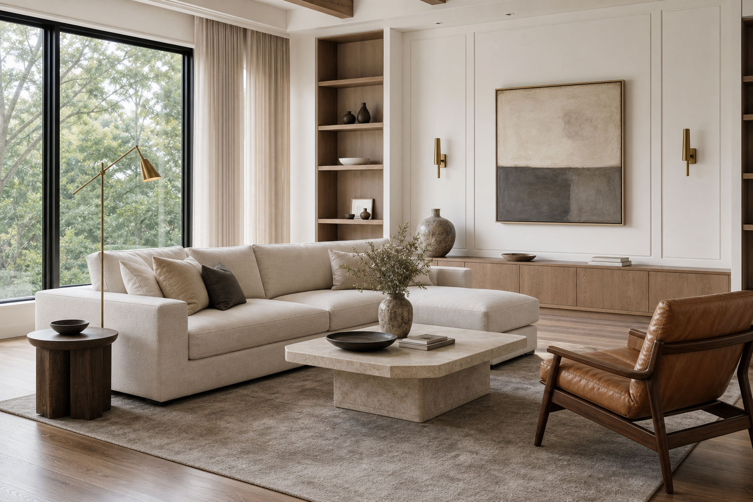 现代美式风软装层次决定空间效果