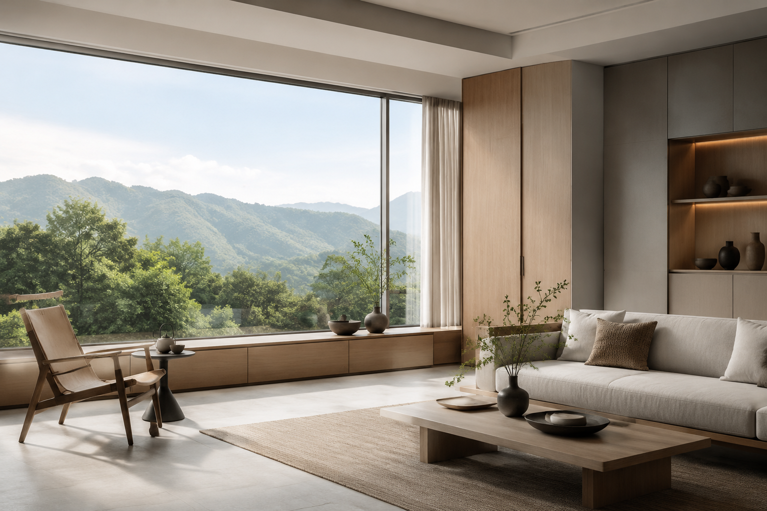靠窗区域避坑：大型家具别占满窗景