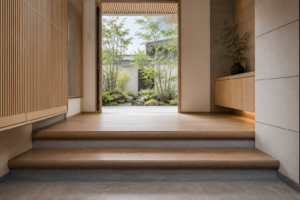 35公分高差入口台阶踏面加宽做法