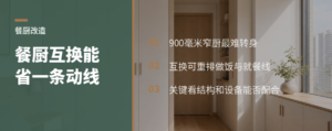 餐厨互换，为什么能省出一条动线