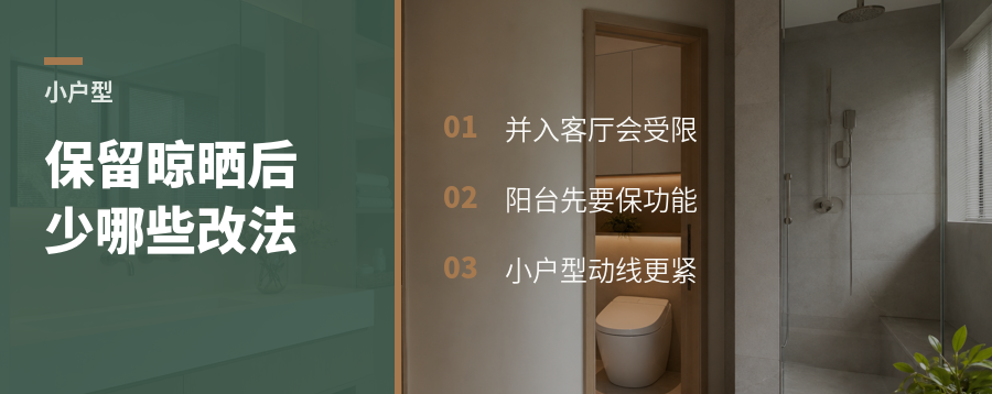保留晾晒阳台后，小户型改造会少哪些选择