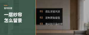 一层定制纱帘，怎么挡乱景又留风景？