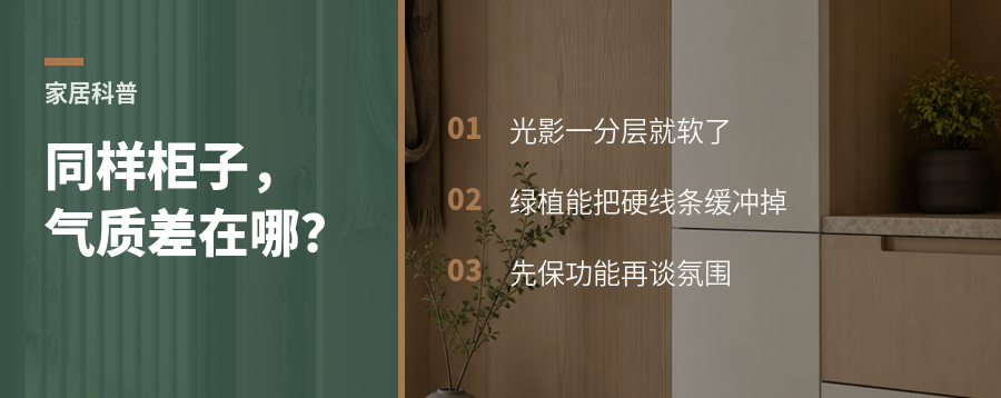 为什么同样的柜子，家里气质差一截？