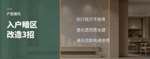 非南北通透户型，入户暗区改造有3招