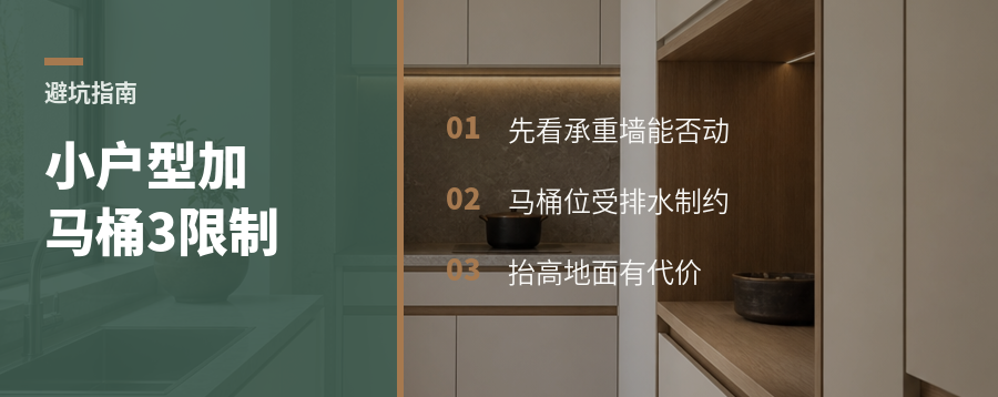小户型想加马桶，先看这3个限制
