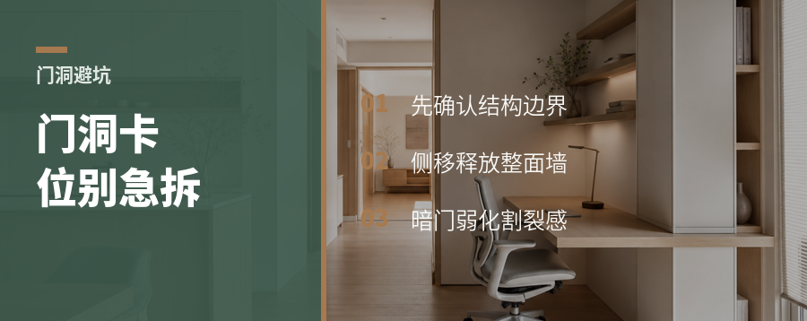 承重墙卡位的小户型，门洞别急着拆