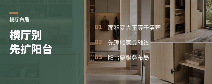 大平层横厅，先别急着扩阳台