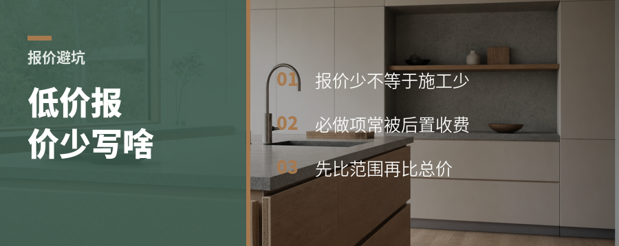 低价装修报价常少写哪些必做工程