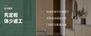 先定柜体再定墙，门洞床位更少返工