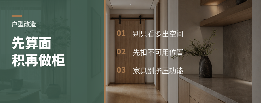 改户型先算面积，别先摆大柜