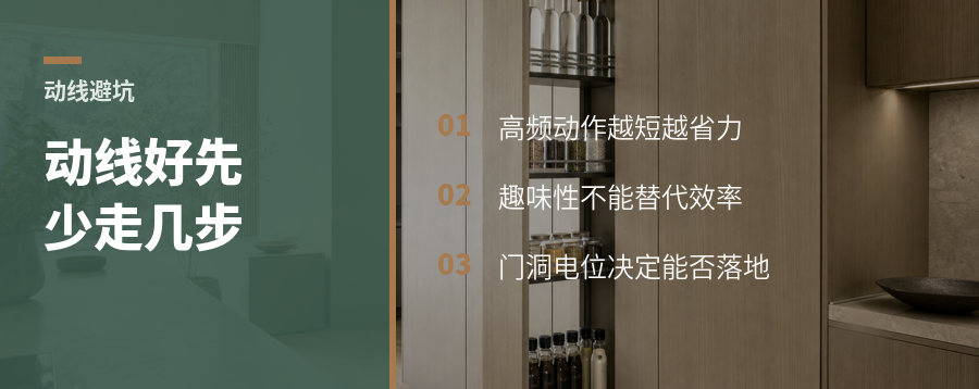 动线好不好，先看少走几步