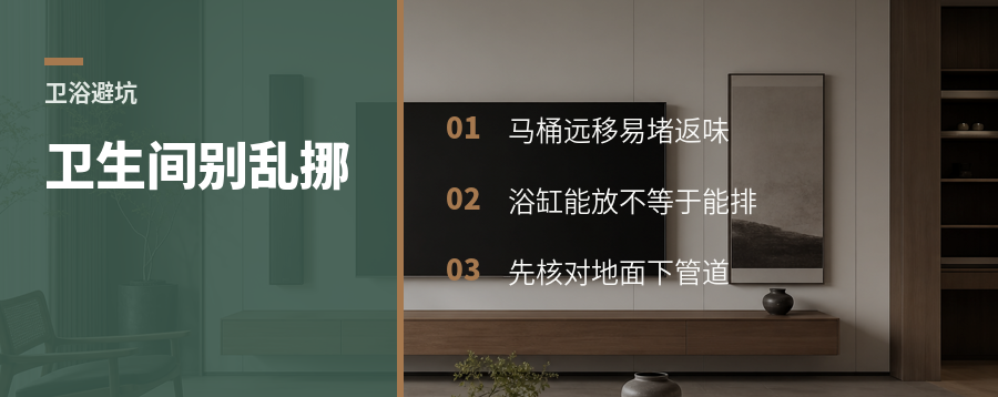 卫生间别乱挪，排水风险藏在地面下