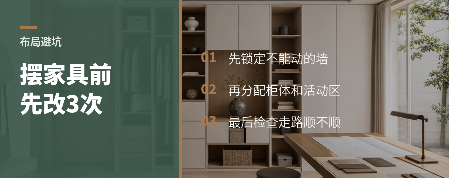 方案布局别急着摆家具，先改3次