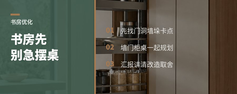 书房别急着摆桌，先看户型优化5步