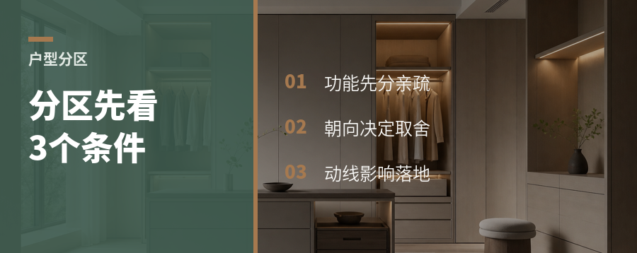 户型分区没思路？先拆清这3个条件