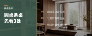 圆桌还是条桌，先看这3个位置