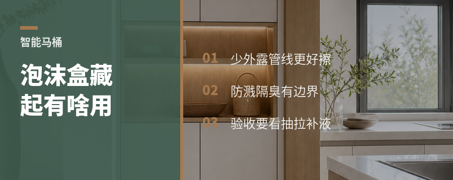 智能马桶泡沫盒，藏起来有啥用