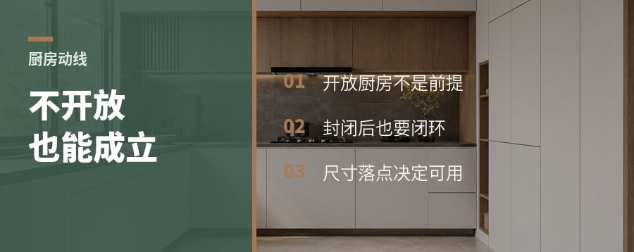 客户不做开放厨房，方案还能成立吗