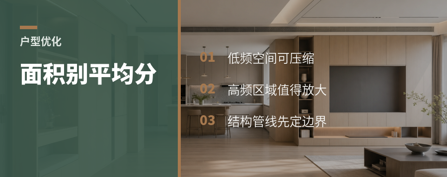 小户型改大宅，面积先别平均分