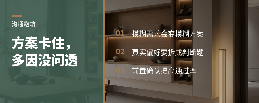 方案一次过，常卡在沟通深度