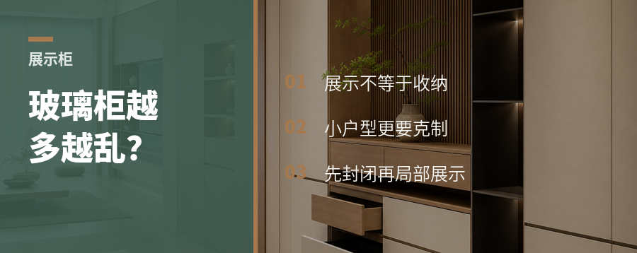 展示柜做多了，家反而显乱？