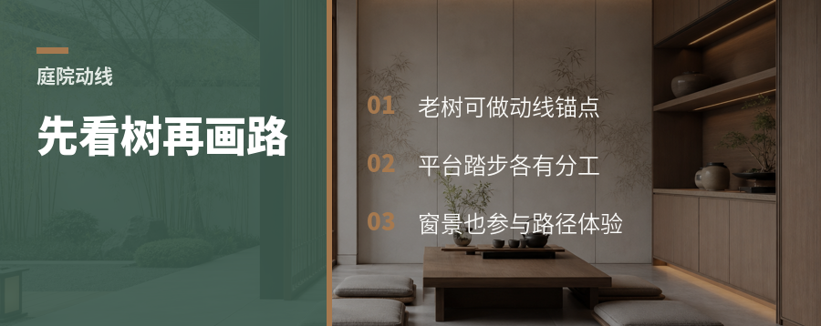 院子动线别先画路，先看那棵树
