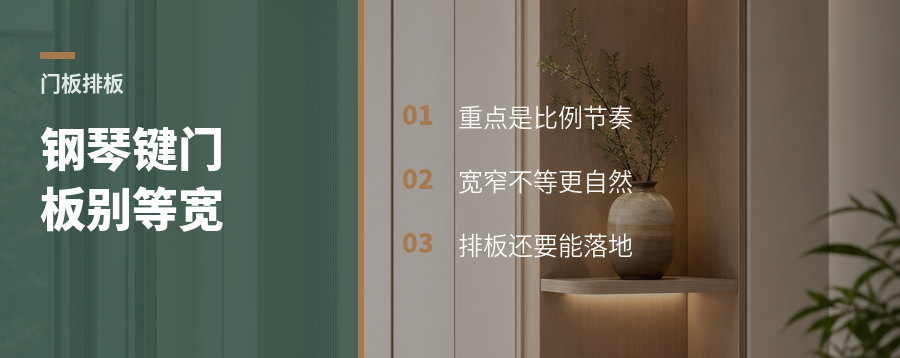 钢琴键门板，宽度真不用统一吗？