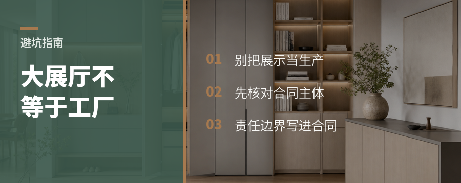 大展厅里接待你的，未必是工厂人