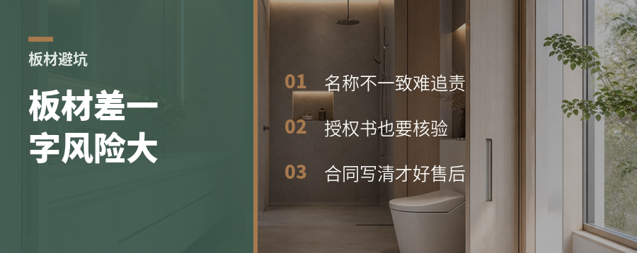 品牌板材差一字，环保售后可能差很远