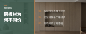 同样板材做不同墙板，报价变合理吗