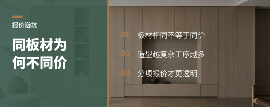 同样板材做不同墙板，报价变合理吗