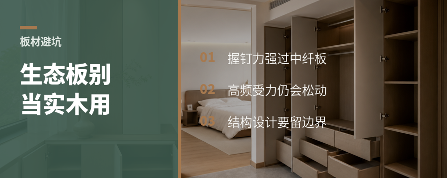 生态板握钉力强，也别当实木用