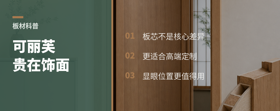 可丽芙板材贵在哪？先看饰面