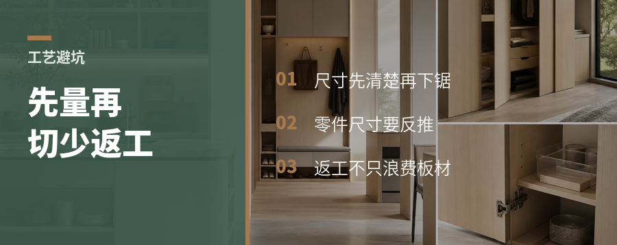 木作先量再切，省下的不是一块板