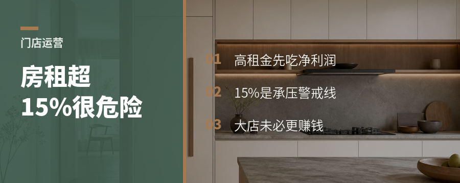 店开得越大越体面，利润可能越先被房租吃掉