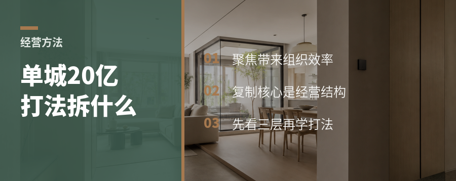 一家门店一年做到20亿，这套单城打法为什么值得研究