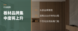 未来十年板材行业的品牌集中度会持续提高，行业竞争将向头部品牌