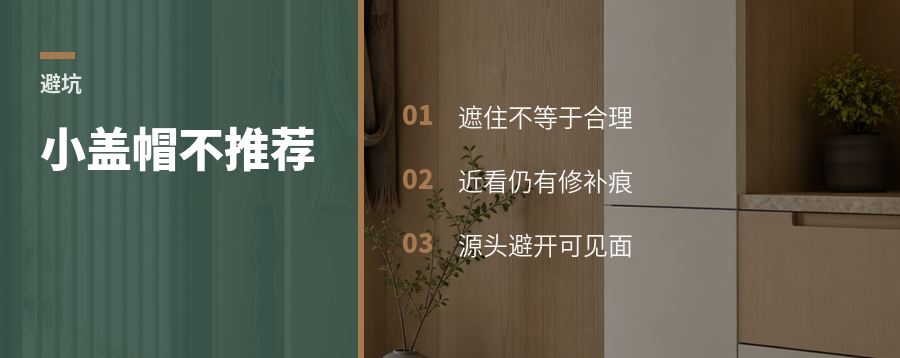 外露螺丝贴小盖帽，为什么不推荐