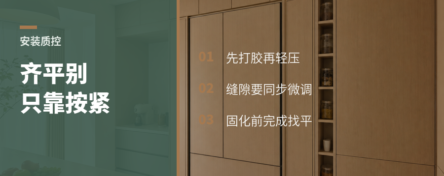 抽拉电视柜面板齐平，最后一步别急着收工