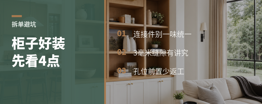 好装的柜子，拆单先想清这4件事