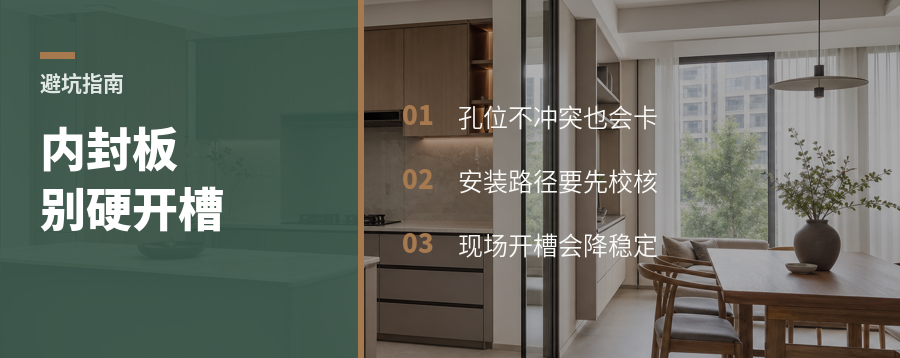 内封板抽屉，孔位冲突怎么避开