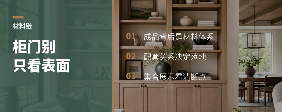 一块柜门背后的材料链怎么被看懂