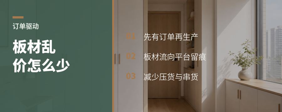 板材先有订单再生产，能少点乱价吗