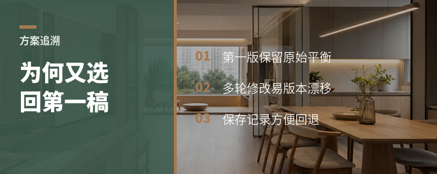 改了一个月，为什么又选回第一稿