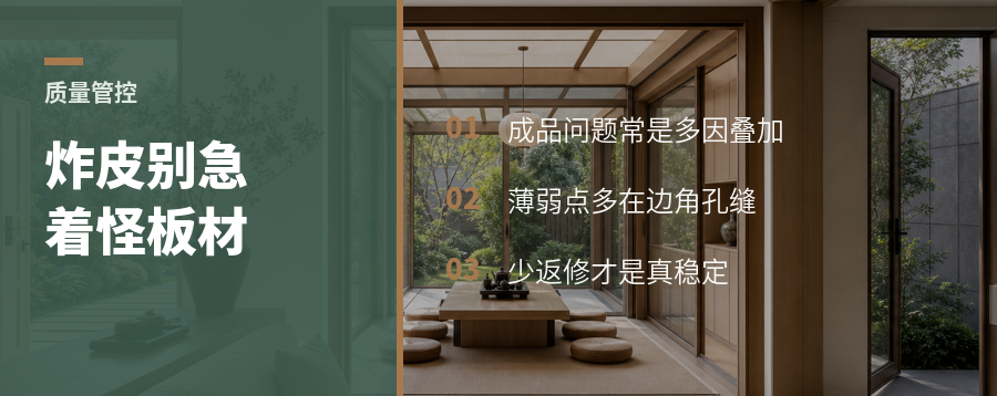 柜子装好后炸皮，板材先背锅吗
