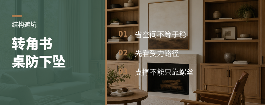 衣柜连转角书桌，省空间也可能埋下坠隐患