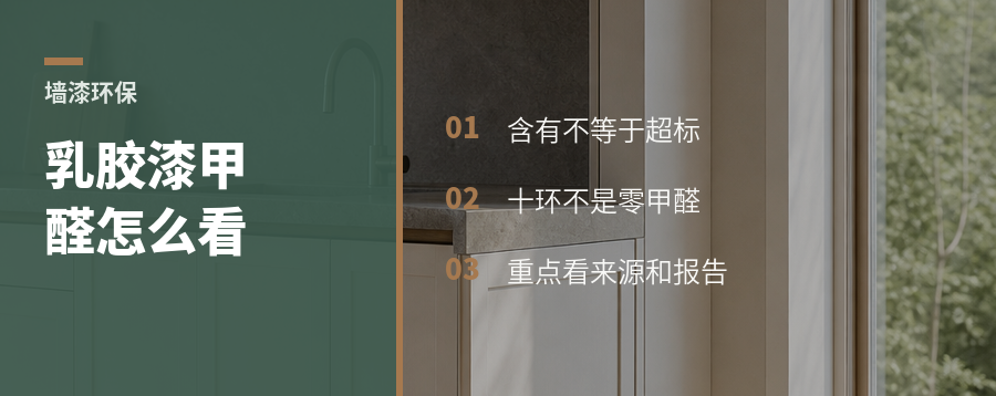 乳胶漆有甲醛吗？十环能说明啥