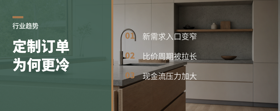 今年全屋定制订单为什么更冷了